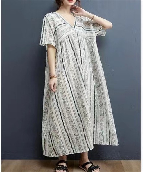 「Dream garden」 「FREE STYLISTS」半袖ワンピース FREE ホワイト レディース_画像5