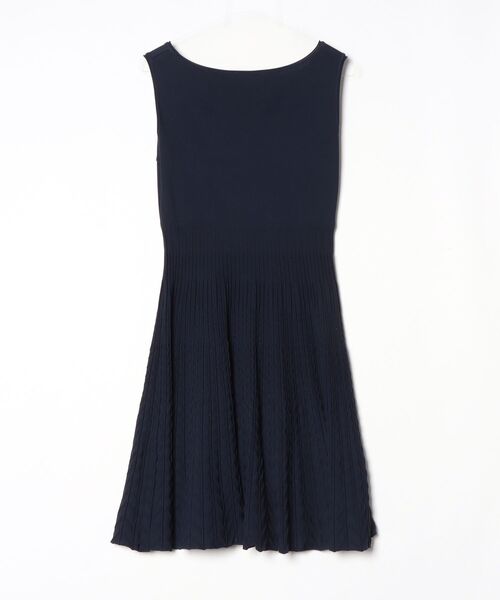 ニットワンピース　ANAYI アナイ　レディース　ロング丈　紺色　ネイビー　美品 ANAYI（アナイ） 長袖ワンピース 38 グレー レディース : ZOZOTOWN