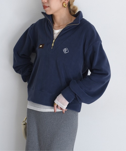 新品　今季　エイミーロウ　ハーフジップ コンパクトフリーストップス Eimee Law（エイミーロウ） ハーフジップ コンパクトフリーストップス