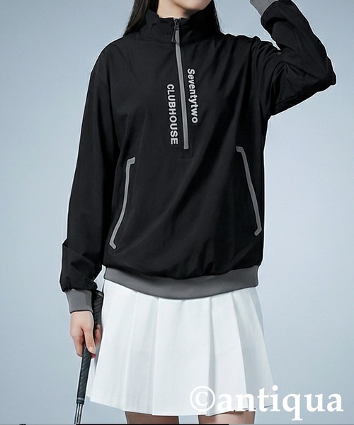 その他 123456 antiqua（アンティカ） 「STCH」ハーフジッププルオーバー レディース