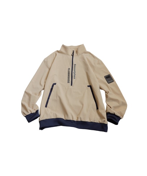 antiqua（アンティカ） 「STCH」ハーフジッププルオーバー レディース