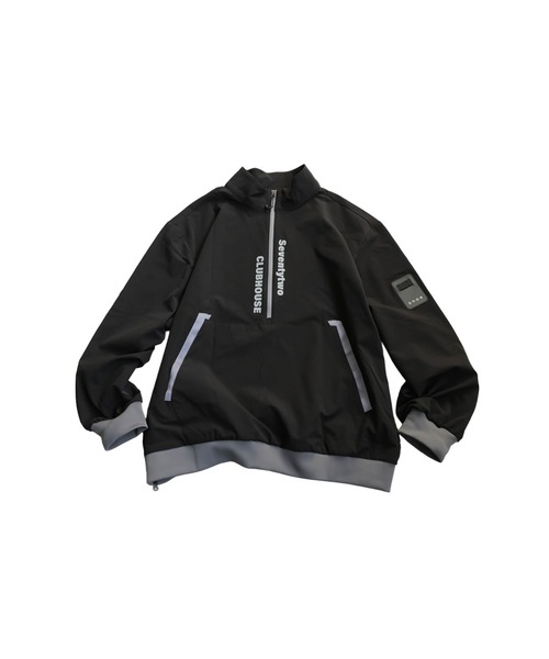 antiqua（アンティカ） 「STCH」ハーフジッププルオーバー レディース