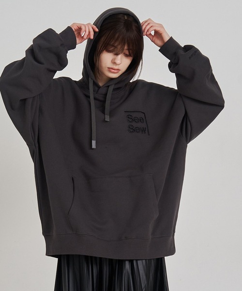 SeeSew パーカー 「UNISEX」BOX LOGO HOODIE/ボックスロゴフーディ