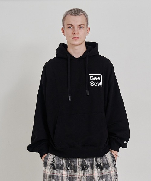 SeeSew パーカー 「UNISEX」BOX LOGO HOODIE/ボックスロゴフーディ