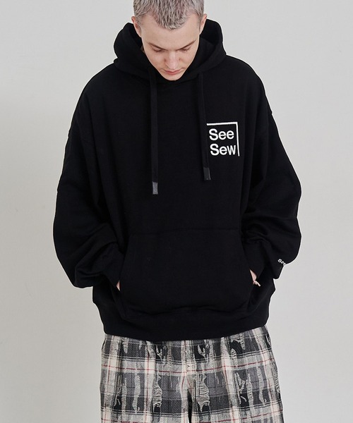 SeeSew パーカー 「UNISEX」BOX LOGO HOODIE/ボックスロゴフーディ