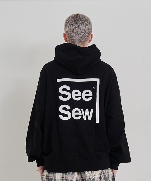 SeeSew パーカー 「UNISEX」BOX LOGO HOODIE/ボックスロゴフーディ