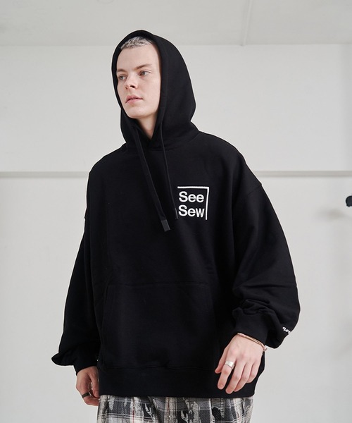 SeeSew パーカー 「UNISEX」BOX LOGO HOODIE/ボックスロゴフーディ