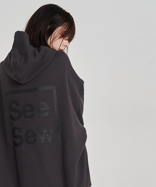 SeeSew パーカー 「UNISEX」BOX LOGO HOODIE/ボックスロゴフーディ