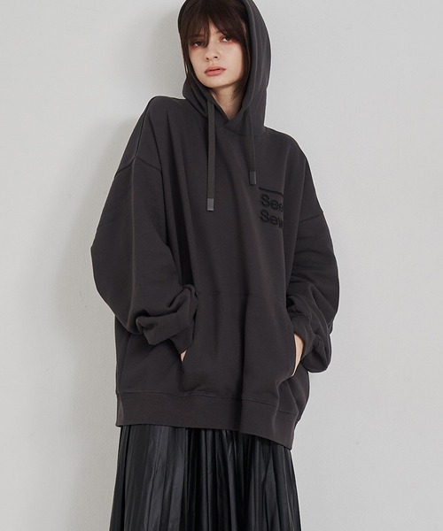 SeeSew パーカー 「UNISEX」BOX LOGO HOODIE/ボックスロゴフーディ