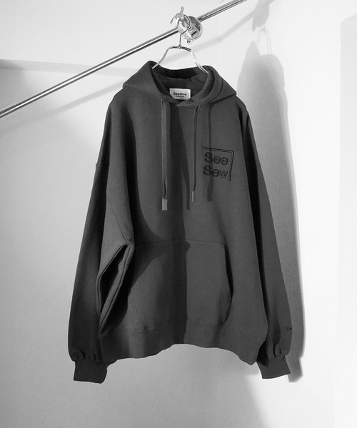SeeSew パーカー 「UNISEX」BOX LOGO HOODIE/ボックスロゴフーディ