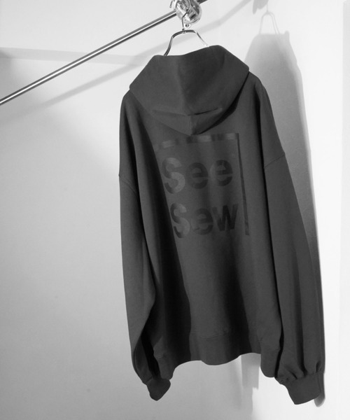 SeeSew パーカー 「UNISEX」BOX LOGO HOODIE/ボックスロゴフーディ
