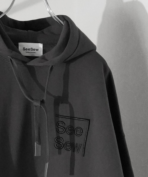 SeeSew パーカー 「UNISEX」BOX LOGO HOODIE/ボックスロゴフーディ