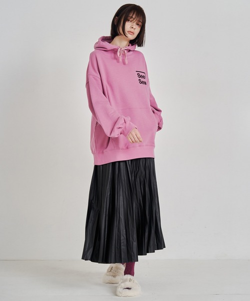 SeeSew パーカー 「UNISEX」BOX LOGO HOODIE/ボックスロゴフーディ