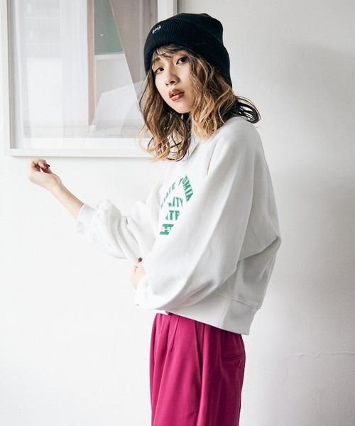 「PBLIM」 スウェットカットソー FREE グレー レディース_画像3