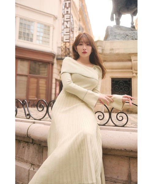 「Her lip to」 長袖ワンピース M ベージュ レディース_画像3