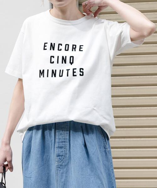 「FORK&SPOON」 半袖Tシャツ 1 ベージュ レディース_画像3