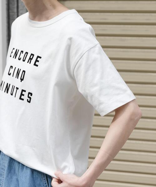 「FORK&SPOON」 半袖Tシャツ 1 ベージュ レディース_画像5