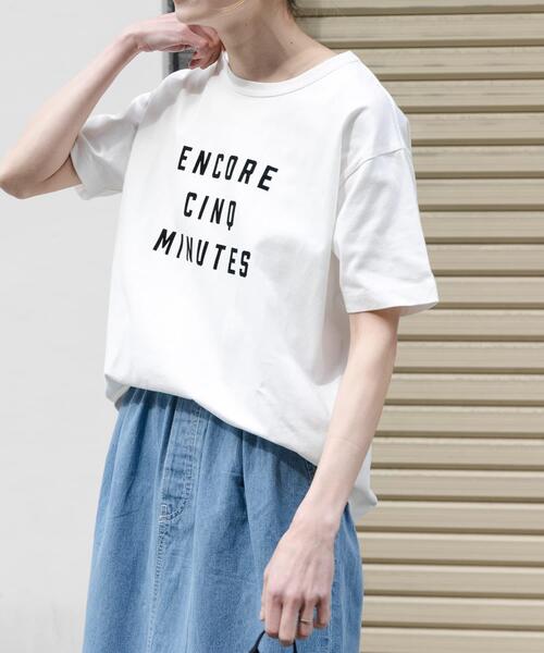 「FORK&SPOON」 半袖Tシャツ 1 ベージュ レディース_画像7