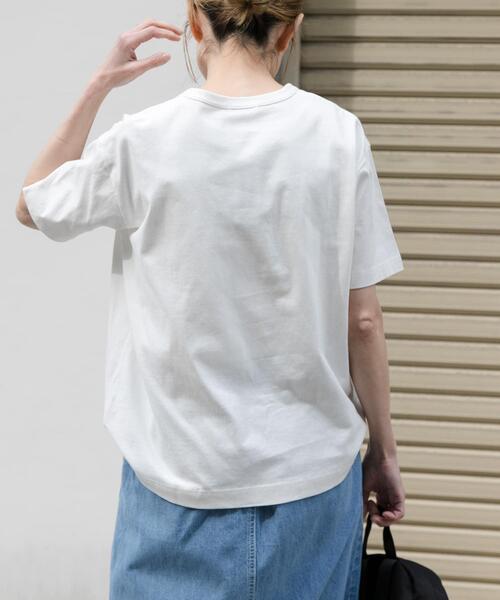 「FORK&SPOON」 半袖Tシャツ 1 ベージュ レディース_画像9