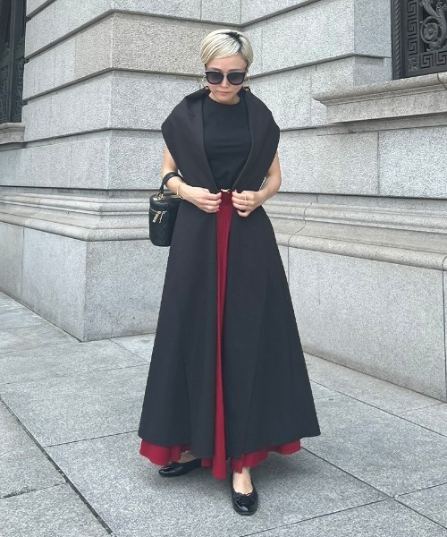 JENNE ジレ/ ブラック JENNE」 ベスト MEDIUM ブラック レディース : ZOZOTOWN Yahoo!店