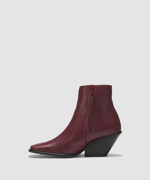 UNTISHOLD ショートブーツ 中古・古着通販】UNTISHOLD (アンチショルド) スクエアトゥショート