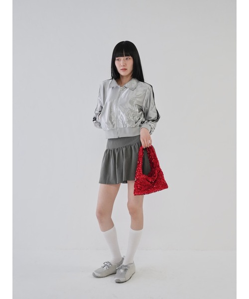 「Uenui」 ブルゾン FREE シルバー レディース_画像6