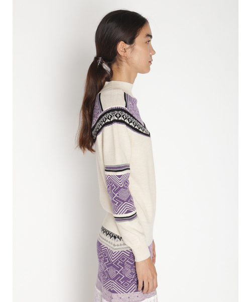 「FURFUR」 長袖ニット FREE ベージュ レディース_画像2