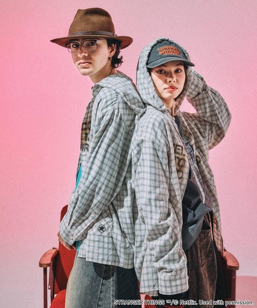 niko and…（ニコアンド） ブラウス シャツ 「STRANGER THINGS」コラボ