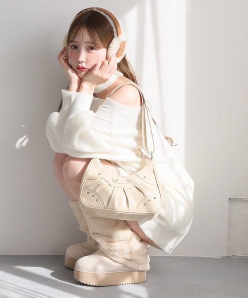 「one after another NICE CLAUP」 ブーツ L ライトベージュ レディースの画像3