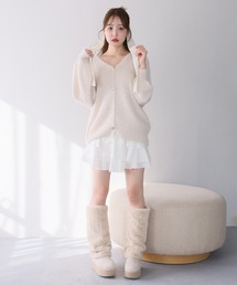 「one after another NICE CLAUP」 ブーツ L ライトベージュ レディースの画像6