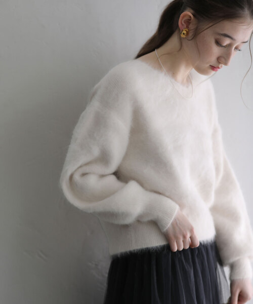 「La TOTALITE」 長袖ニット - ネイビー レディース_画像2