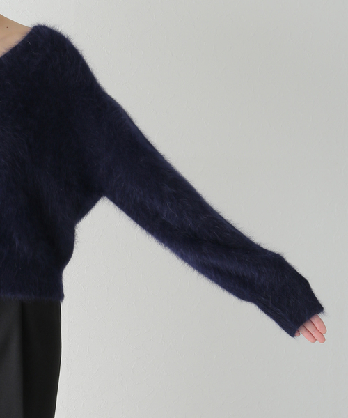 「La TOTALITE」 長袖ニット - ネイビー レディース_画像5