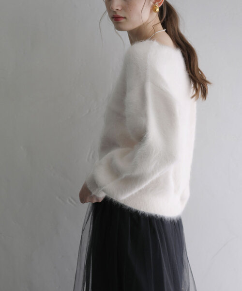 「La TOTALITE」 長袖ニット - ネイビー レディース_画像8