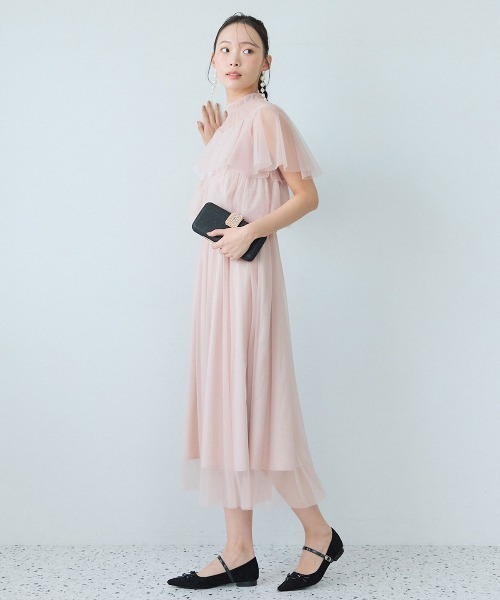 REDYAZEL（レディアゼル） ドレス チュールレースティアードトップス