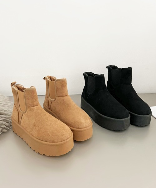 「Shoes in Closet」 ブーツ S キャメル レディース_画像5