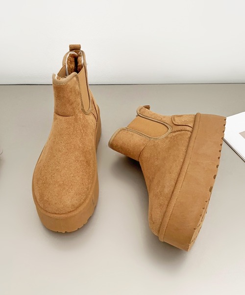 「Shoes in Closet」 ブーツ S キャメル レディース_画像7