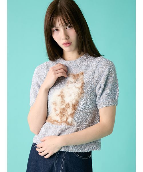 ファーファー FURFUR スリーブデザインニットトップス チュチュスリーブニットトップス(ニット)｜トップス｜FURFUR（ファー