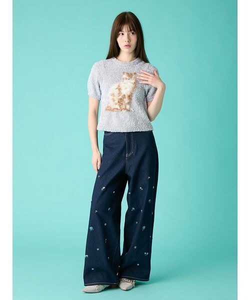FURFUR / ファーファー 　限定　シアーボウタイニットトップス　グリーン FURFUR（ファーファー） 【SALE50%OFF】 【即納】 トップス 24秋冬