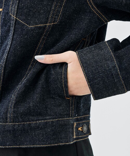 『美品』LeeRIDERS デニムジャケットGジャン インディゴ レディース Lee（リー） デニムジャケット gジャン Lee/RIDERS JACKET