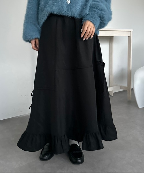 「kutir」 スカート LARGE ネイビー レディース_画像8