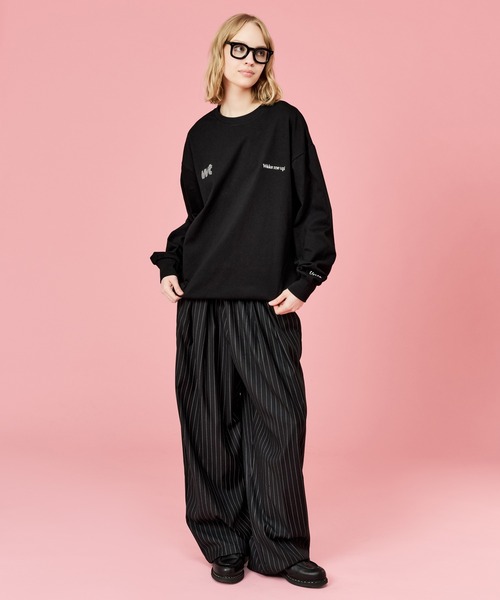 WETTEMPT tシャツ DRAWSTRING EMBROIDERY L/S TEE / ドローコード刺繍