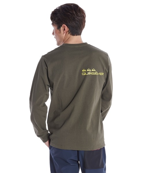 「Quiksilver」 長袖Tシャツ LARGE グリーン メンズ_画像4