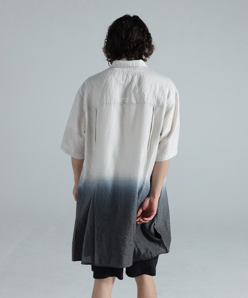 Y-3 シャツ DIP DYE SHORT SLEEVE LONG SHIRT メンズ : ZOZOTOWN Yahoo