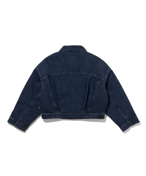 「Levi's」 デニムジャケット M ダークインディゴブルー レディースの画像