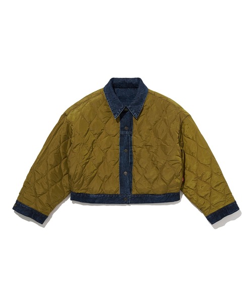 「Levi's」 デニムジャケット M ダークインディゴブルー レディースの画像