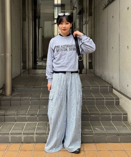 ワイドパンツ カーゴパンツ 「ドロスト付き」1本でコーデが決まる 