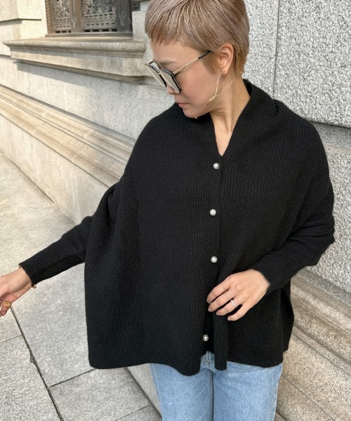 「JENNE」 ニットアンサンブル SMALL ブラック レディース_画像4