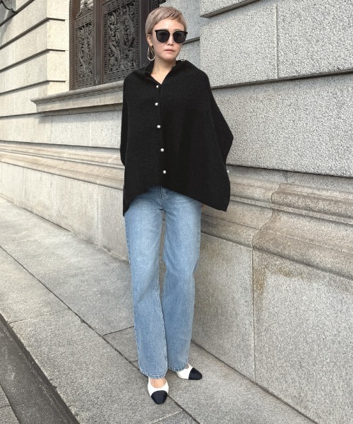 「JENNE」 ニットアンサンブル SMALL ブラック レディース_画像5