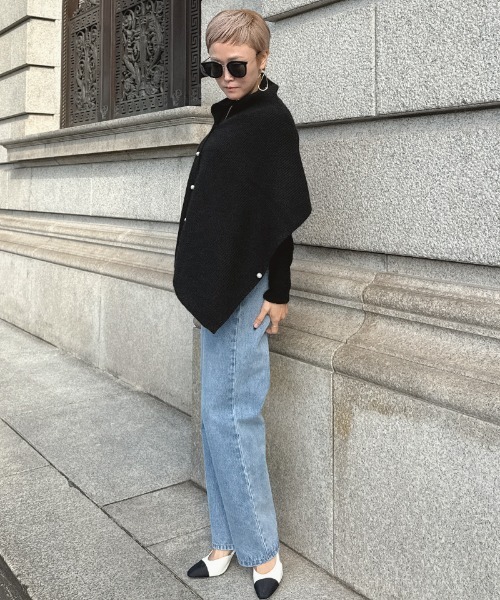 「JENNE」 ニットアンサンブル SMALL ブラック レディース_画像7