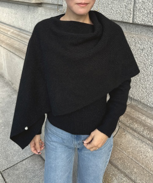 「JENNE」 ニットアンサンブル SMALL ブラック レディース_画像8